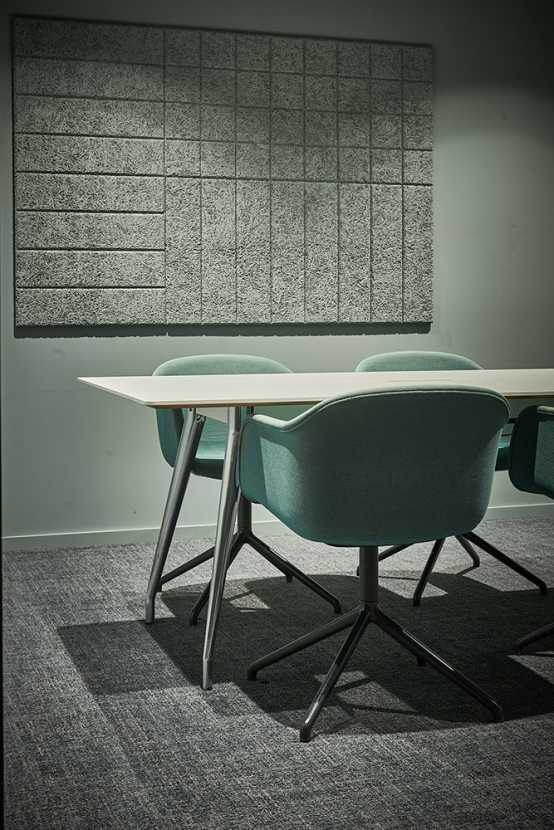 Conference room table and chairs