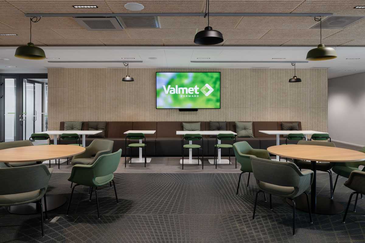Kilta chairs and Spot tables in the café area 